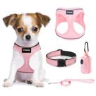 Conjunto de arnês e coleira para cães YIMEIS No Pull Soft Mesh Reflective