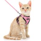 Conjunto de arnês e coleira para gatos Dooradar Escape Proof para Cat Pink XS