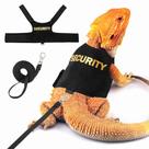 Conjunto de arnês e coleira TUKOAW Bearded Dragon para caminhar