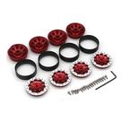 Conjunto de aros Wheel Hub, 4 peças, compatível com Wpl C1 para carro RC