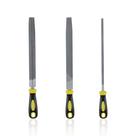 Conjunto de arquivos CMENINCY Metal 3 peças de aço carbono de 20 cm