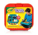 Conjunto de Arte Crayola Create 'N Carry 75 Peças - Materiais de Arte para Crianças