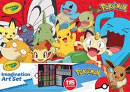 Conjunto de arte Crayola Pokémon Imagination 115 unidades com estojo para crianças a partir de 5 anos Conjunto de arte Crayola Pokémon Imagination 115 unidades com estojo para crianças a partir de 5 anos