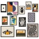 Conjunto de arte de parede 97 Decor Vintage Eclectic Gallery (sem moldura)
