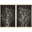 Conjunto de arte de parede com impressão em tela SIGNWIN Wildflower Silhouette Conjunto de arte de parede com impressão em tela SIGNWIN Wildflower Silhouette