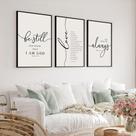 Conjunto de arte de parede Heiple Be Still and Know that I am God Sign