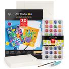 Conjunto de arte de pintura em aquarela ARTEZA Kids com 36 tintas e papel
