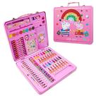 Conjunto de arte Peppa Pig Kids com estojo de viagem para desenhar e colorir