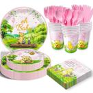 Conjunto de artigos de festa B4b3e Vintage Winnie Bear 175 unidades para meninas