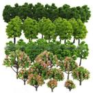 Conjunto de árvores modelo Wedhapy 70 unidades de simulação DIY, árvores em miniatura Conjunto de árvores modelo Wedhapy 70 unidades de simulação DIY, árvores em miniatura