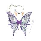 Conjunto De Asas De Fada Anjo Borboleta Para Adultos 4 Peças Fantasia Brilhante Para Festa De