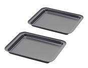 Conjunto de assadeiras antiaderentes SS&CC, 2 peças, 24x18cm, para torradeira