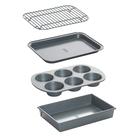 Conjunto de Assadeiras Chicago Metallic Antiaderente para Forno Tostador, 4 Peças