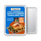 Conjunto de Assadeiras Emporio Kitchen em Alumínio 27 x 38 cm, 2 peças