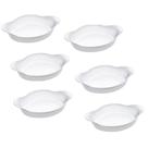 Conjunto de Assadeiras Marinex Opaline Oval Média 1 Litro - 6 Peças Conjunto de Assadeiras Marinex Opaline Oval Média 1 Litro - 6 Peças