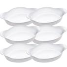 Conjunto de Assadeiras Marinex Opaline Oval Pequena 600ml - 6 Peças