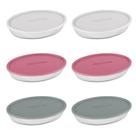 Conjunto de Assadeiras Marinex Oval 2,4 Litros Pequena com Tampa Plástica 6 Peças