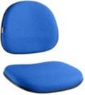 Conjunto de Assento e Encosto para Cadeira Executiva Em Tecido J Serrano Azul Royal