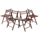 Conjunto de assentos Winsome Wood Robin Walnut (conjunto de 4) Conjunto de assentos Winsome Wood Robin Walnut (conjunto de 4)