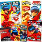 Conjunto de atividades Miraculous Ladybug para crianças com 4 livros de colorir