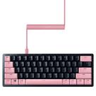 Conjunto de atualização de tampa de chave e cabo em espiral Razer PBT Quartz Pink