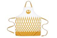 Conjunto de avental e luvas de forno Seven20 Star Wars Rebel branco/dourado