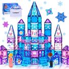 Conjunto de azulejos magnéticos Lotmey 145 unidades com kit Magnetic Doodle