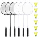 Conjunto de badminton AboveGenius com 6 raquetes e 6 petecas Conjunto de badminton AboveGenius com 6 raquetes e 6 petecas