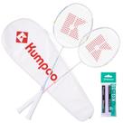 Conjunto de badminton KUMPOO RS-01 2 raquetes 82g de fibra de carbono Conjunto de badminton KUMPOO RS-01 2 raquetes 82g de fibra de carbono