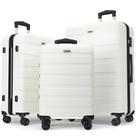 Conjunto de bagagem AnyZip de 3 peças para PC ABS Hardside Lightweight White