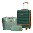 Conjunto de Bagagem Coolife 3 Peças com Rodas - Trava TSA