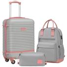 Conjunto de Bagagem Coolife 3 Peças - Hardshell com Trava TSA