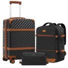 Conjunto de bagagem Coolife PC Hardshell com rodas giratórias TSA Lock Conjunto de bagagem Coolife PC Hardshell com rodas giratórias TSA Lock