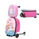 Conjunto de Bagagem de Mão VLIVE Kids Unicorn - Mala de Scooter Infantil