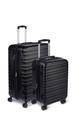 Conjunto de bagagem de viagem Amazon Basics, 2 peças, preto (55 cm, 78 cm) Conjunto de bagagem de viagem Amazon Basics, 2 peças, preto (55 cm, 78 cm)