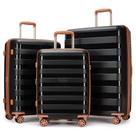Conjunto de bagagem GinzaTravel PP Material expansível de 3 peças com trava TSA