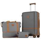 Conjunto de Bagagem Joyway 24" - 3 Peças com Rodas Giratórias e Trava TSA