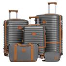 Conjunto de bagagem Joyway, mala de 3 peças com roda giratória, cinza