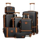 Conjunto de bagagem Joyway, mala de 4 peças com roda giratória TSA Lock