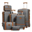 Conjunto de bagagem Joyway, mala de 4 peças com roda giratória TSA Lock