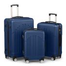 Conjunto de bagagem Karl Home 3 peças ABS azul marinho Conjunto de bagagem Karl Home 3 peças ABS azul marinho