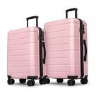 Conjunto de bagagem KYME Pink Headside de 2 peças com rodas giratórias para mulheres