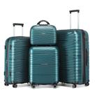Conjunto de bagagem LARVENDER de 4 peças com rodas giratórias com trava TSA Conjunto de bagagem LARVENDER de 4 peças com rodas giratórias com trava TSA