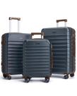 Conjunto de Bagagem LIGHT FLIGHT 3 Peças com Rodas Spinner e Cadeado TSA