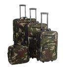Conjunto de Bagagem Rockland Journey Softside 4 Peças - Design de Camuflagem