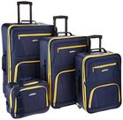 Conjunto de Bagagem Rockland Journey Softside Expandível - 4 Peças - Azul Marinho