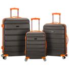 Conjunto de Bagagem Rockland Melbourne Hardside Expandable - Mala de Viagem Spinner Conjunto de Bagagem Rockland Melbourne Hardside Expandable - Mala de Viagem Spinner