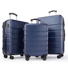 Conjunto de bagagem Simple Deluxe de 3 peças com rodas giratórias e trava TSA