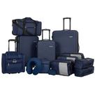 Conjunto de bagagem Travelers Club Riddock 14 peças azul marinho Conjunto de bagagem Travelers Club Riddock 14 peças azul marinho