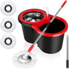 Conjunto de Balde com Mopa CooFel 20QT Cabo de 155cm 3 Cabeças de Microfibra Conjunto de Balde com Mopa CooFel 20QT Cabo de 155cm 3 Cabeças de Microfibra
